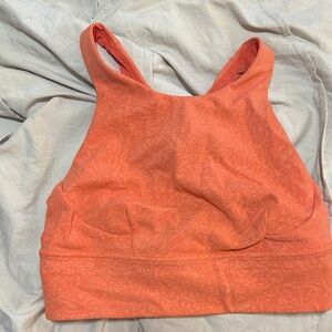 Lululemon Athletica Vibrant Orange Sports Bra